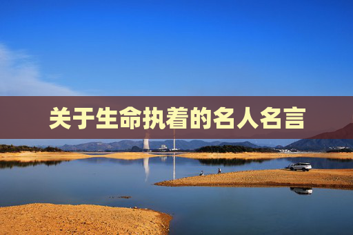 关于生命执着的名人名言