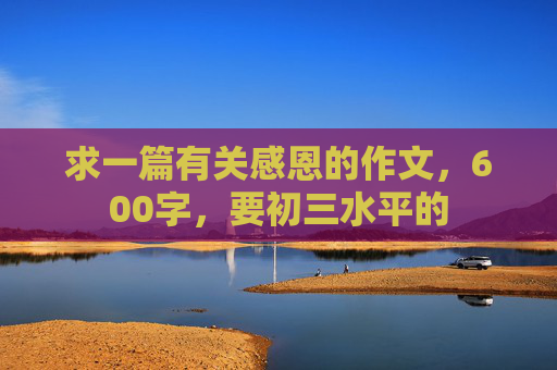 求一篇有关感恩的作文，600字，要初三水平的