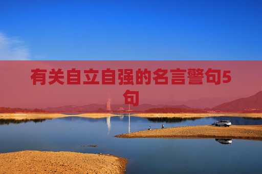 有关自立自强的名言警句5句