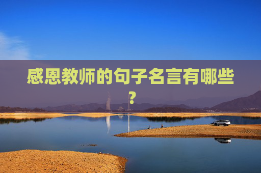 感恩教师的句子名言有哪些？
