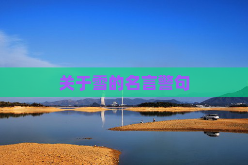 关于雪的名言警句