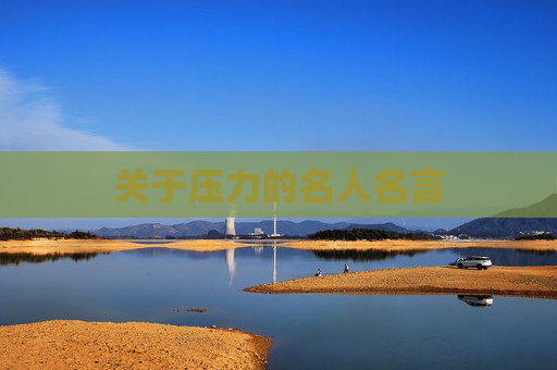关于压力的名人名言