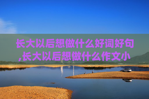 长大以后想做什么好词好句,长大以后想做什么作文小什么什么班 (5)