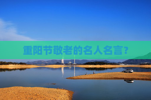 重阳节敬老的名人名言？
