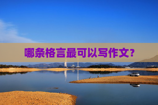 哪条格言最可以写作文？