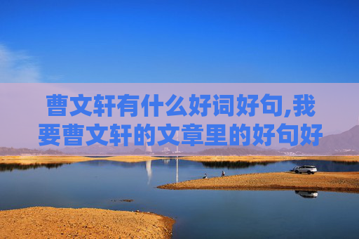 曹文轩有什么好词好句,我要曹文轩的文章里的好句好段