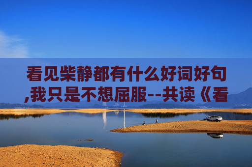 看见柴静都有什么好词好句,我只是不想屈服--共读《看见》第六篇
