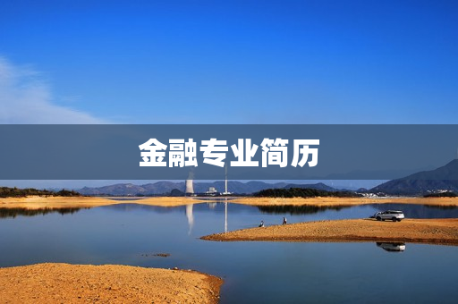 金融专业简历