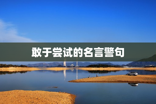 敢于尝试的名言警句